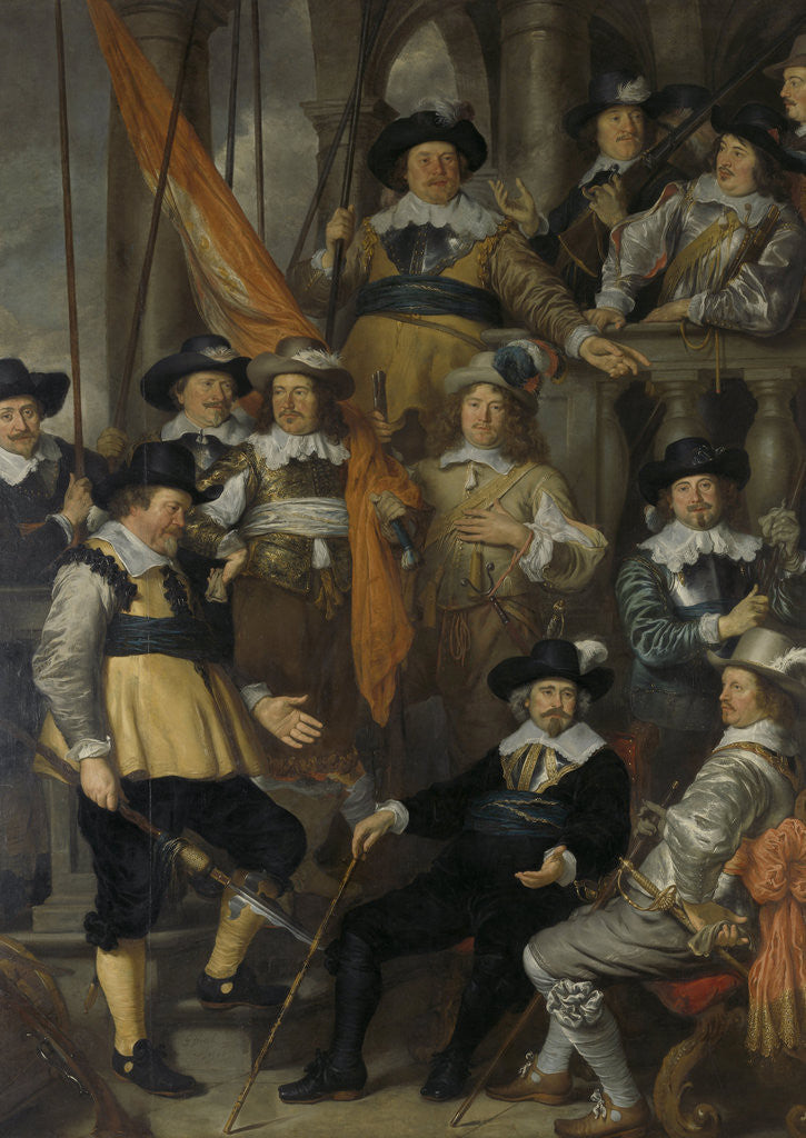 Detail of Company of Captain Albert Bas and Lieutenant Lucas Conyn, 1645 by Govert Flinck