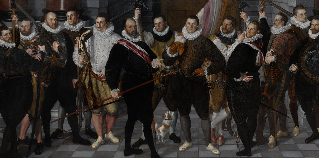 Detail of The Company of Captain Dirck Jacobsz Rosecrans and Lieutenant Pauw by Cornelis Ketel