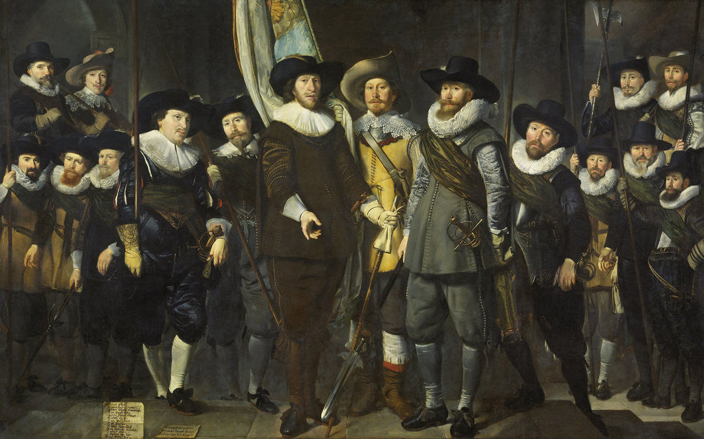 Detail of The Company of Captain Allaert Cloeck and of Lieutenant Lucas Jacobsz. Rotgans, Amsterdam, 1632 by Thomas de Keyser