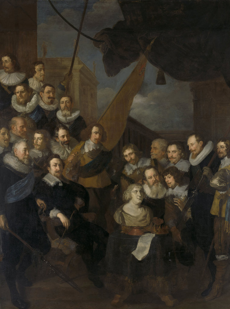 Detail of Officers and archers of district XIX, Amsterdam, The Netherlands by Joachim von Sandrart