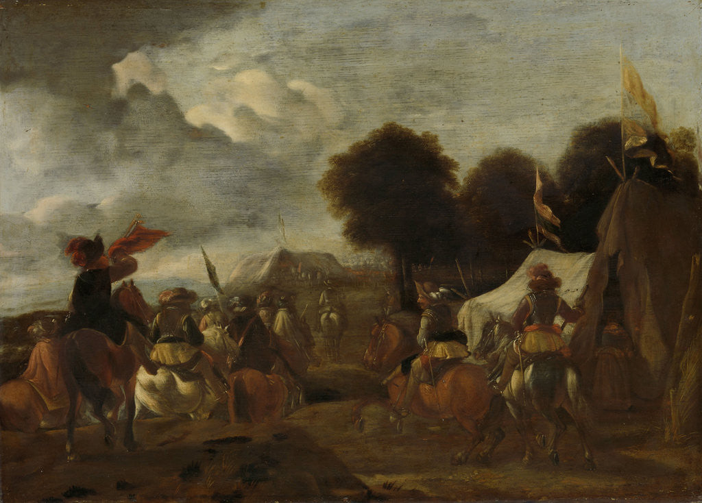 Detail of Army Camp by Anonymous