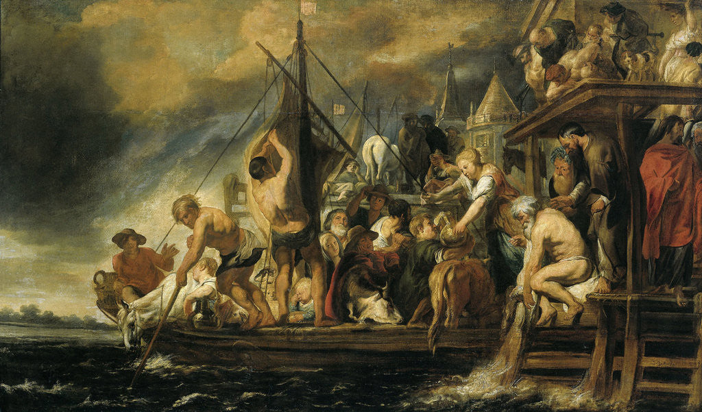 Detail of The Tribute Money - Peter Finding the Silver Coin in the Mouth of the Fish by Jacob Jordaens I