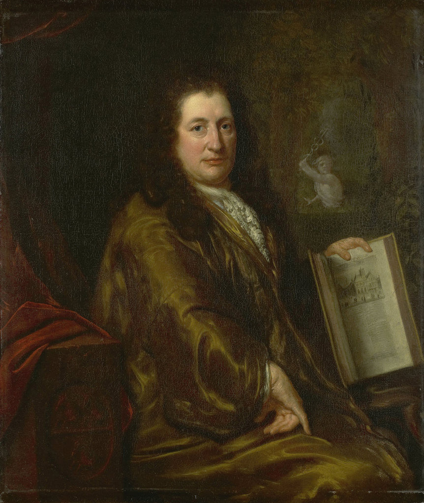 Detail of Portrait of Caspar Commelin by David van der Plas