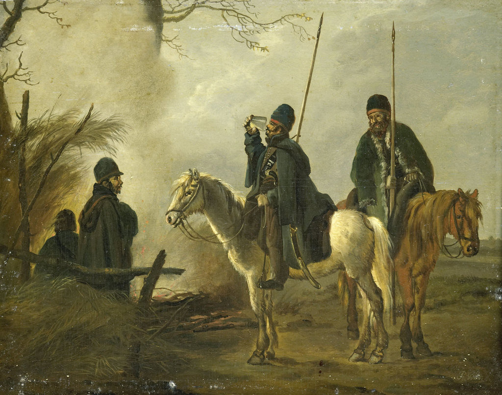 Detail of Cossack Outpost in 1813 by Pieter Gerardus van Os