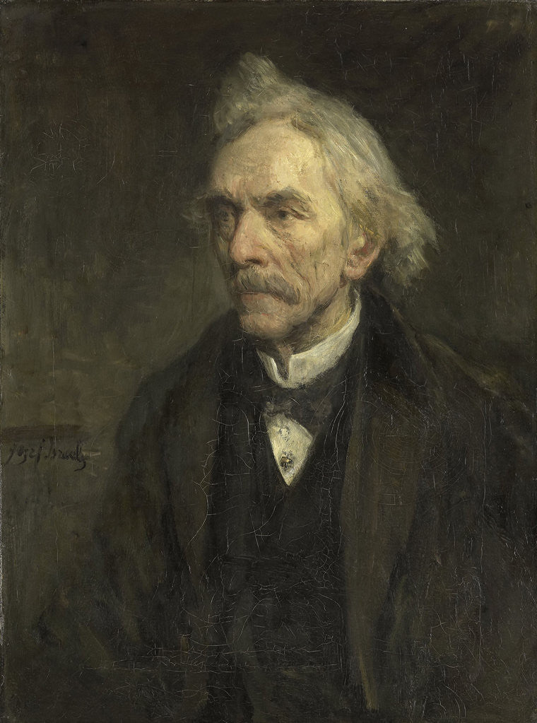 Detail of Louis Jacques Veltman, 1817-1907, actor by Jozef Israëls