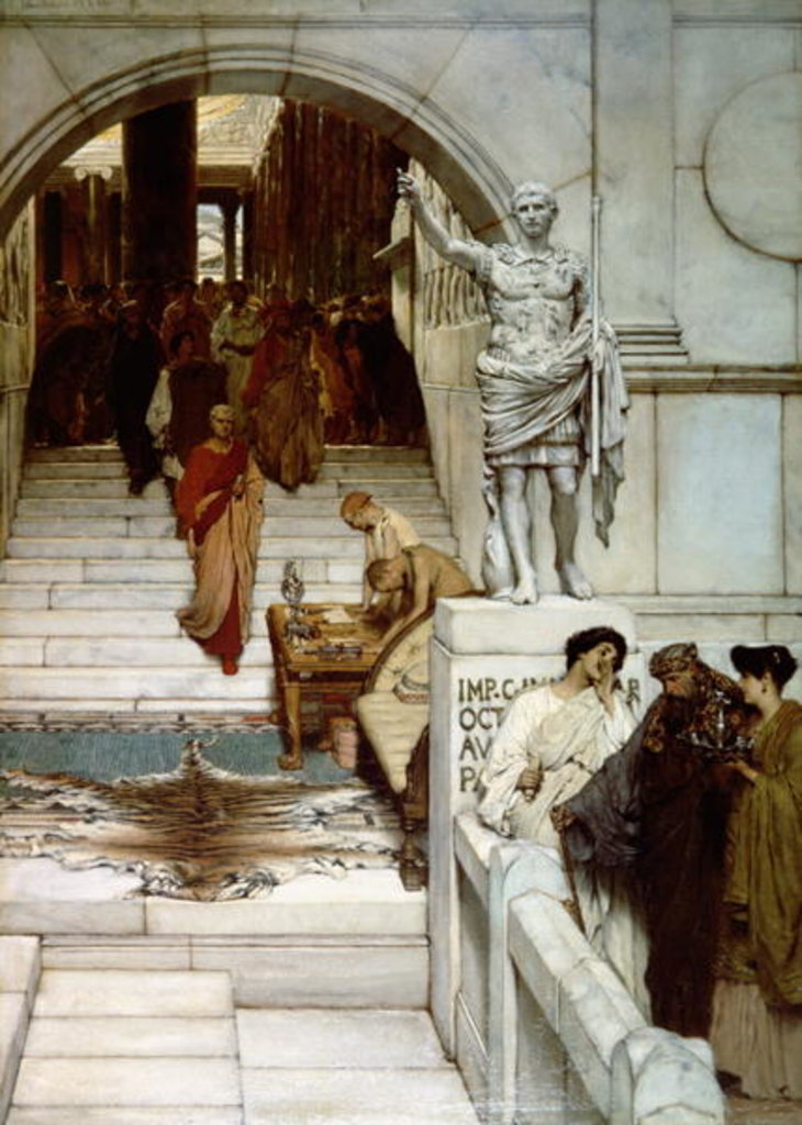 Detail of An Audience at Agrippa's, 1875 by Lawrence Alma-Tadema