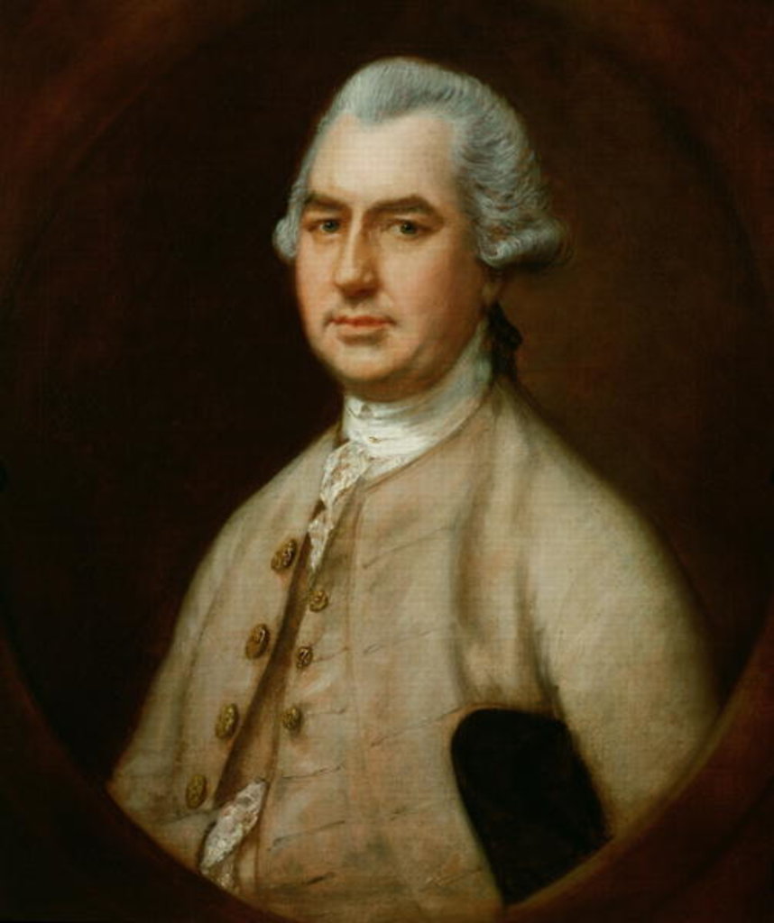 Detail of Portrait of Charles Bourchier, 1767 by Thomas Gainsborough