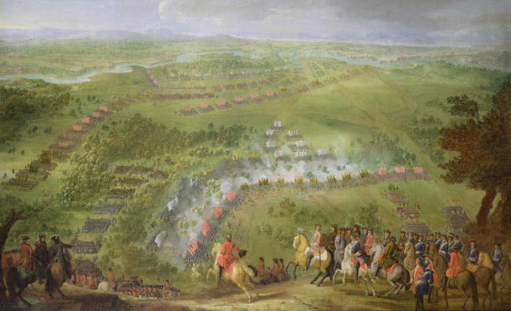 Detail of The Battle of Lesnaya in 1708 by Pierre-Denis Martin