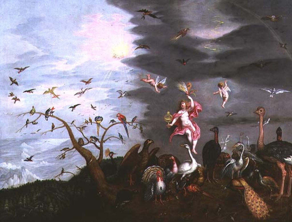 Detail of An Allegory of Air by Ferdinand van Kessel