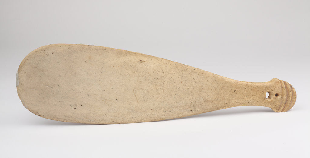 Detail of Maori whalebone mere by Anonymous