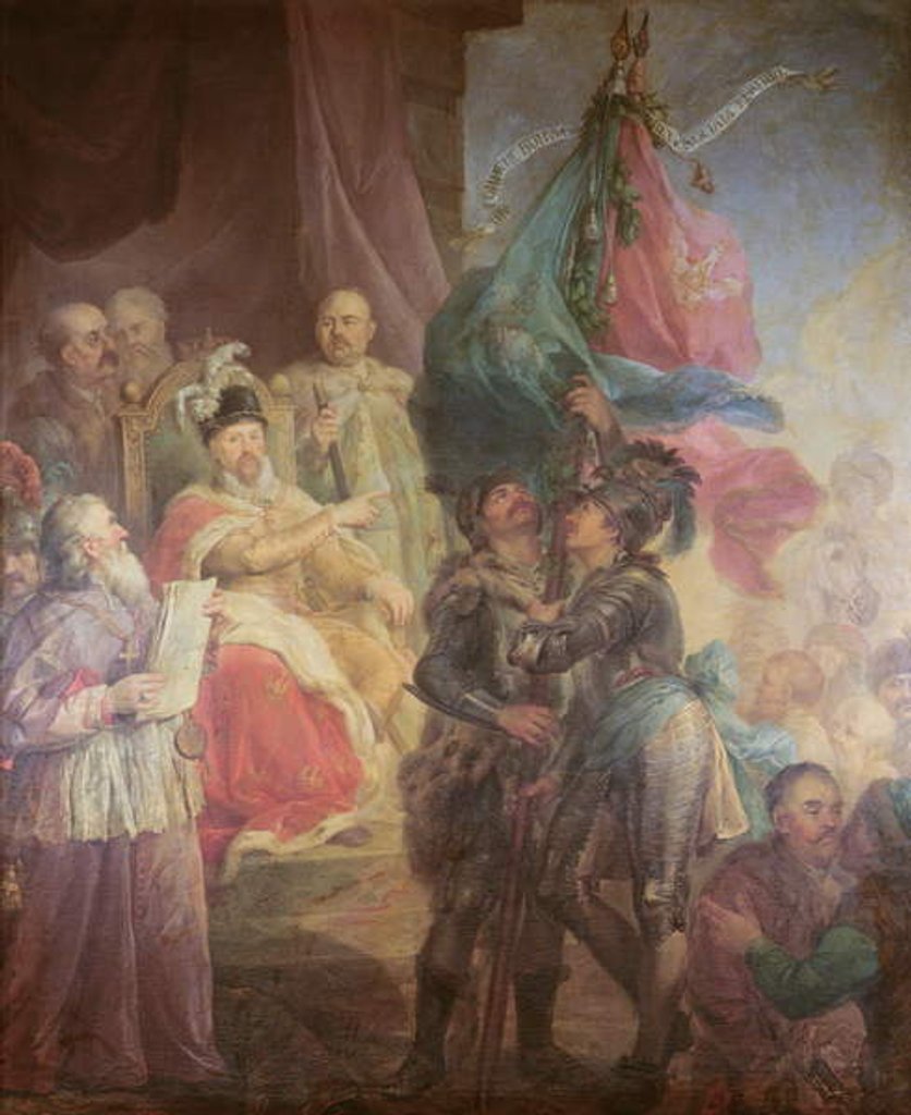 Detail of The Union of Lithuania with Poland in 1569, 1783-85 by Marcello Bacciarelli