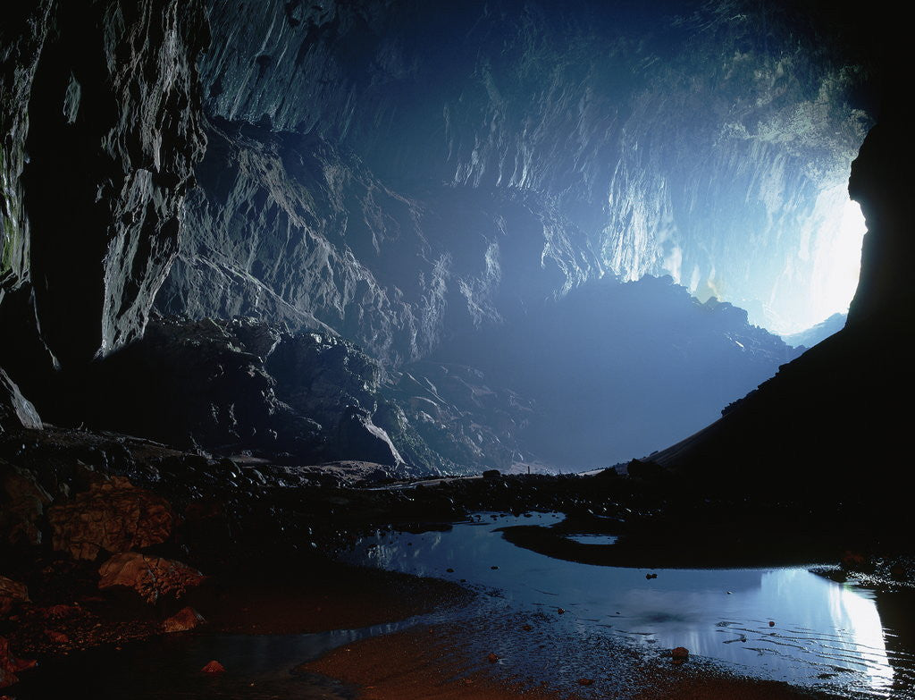 Detail of Inside the Sarawak Chamber in Mulu Caves, Borneo by Anonymous