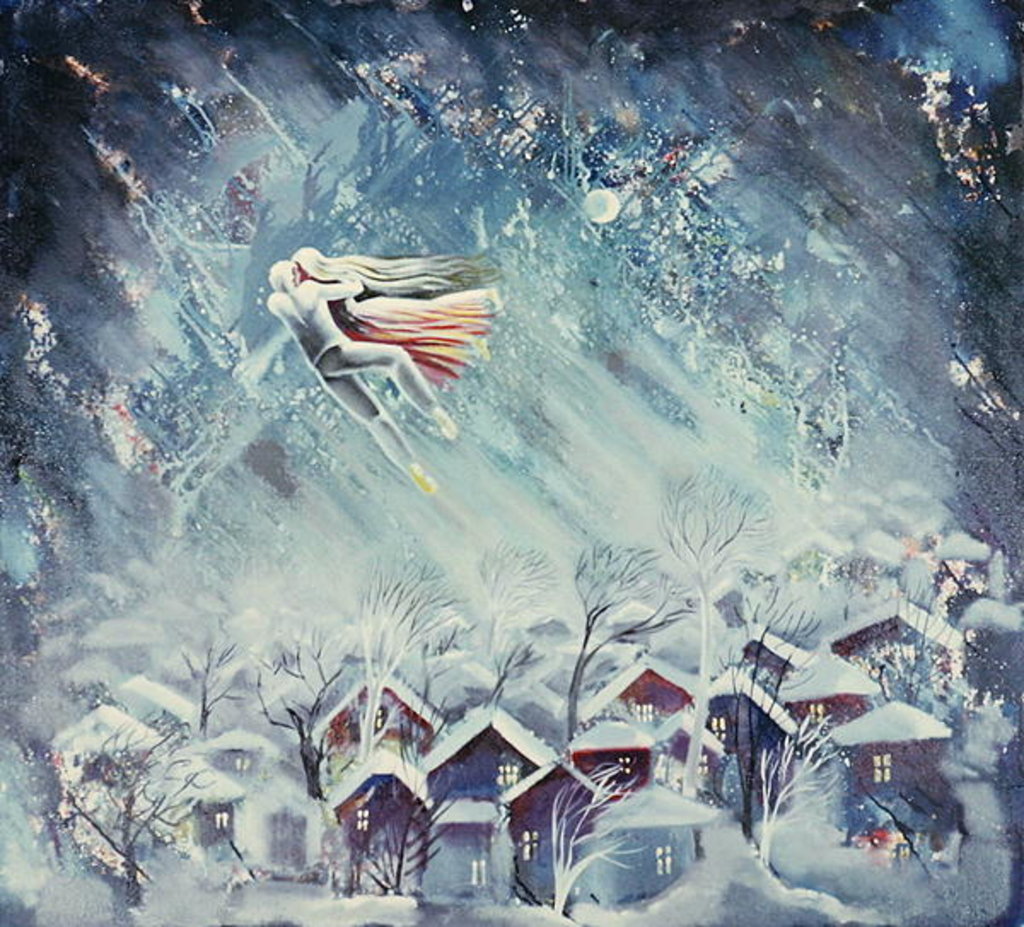 Detail of Blue Dream, 1983 by Radi Nedelchev