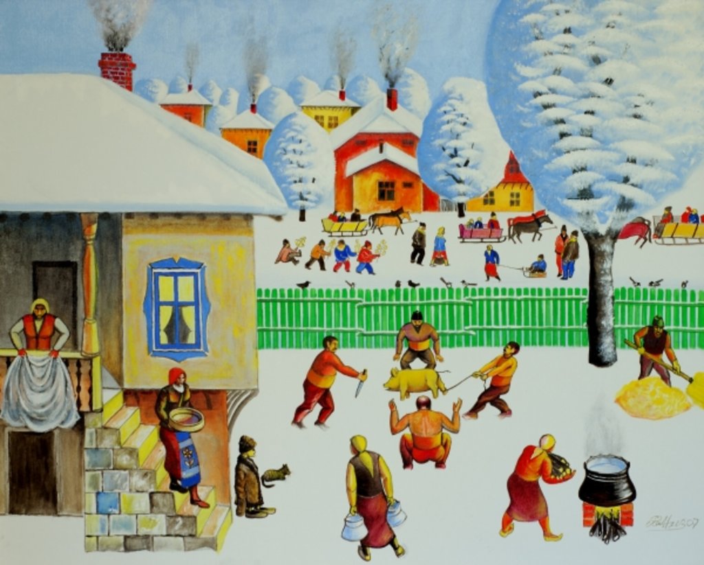 Detail of On Christmas Tree, 2006 by Radi Nedelchev