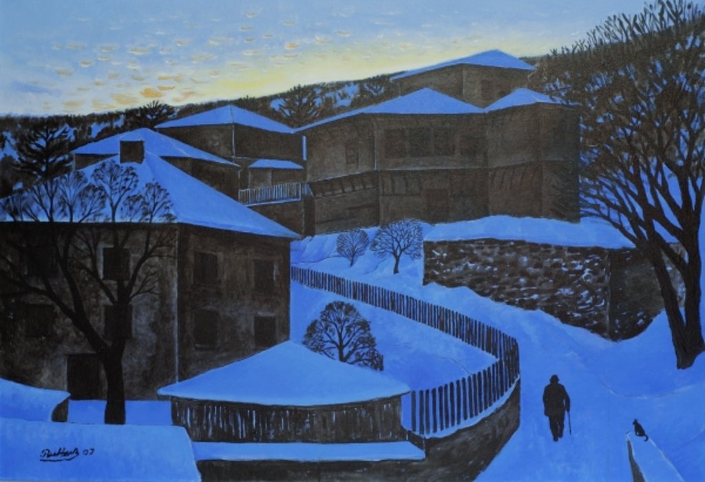 Detail of High in the Mountains, 2006 by Radi Nedelchev