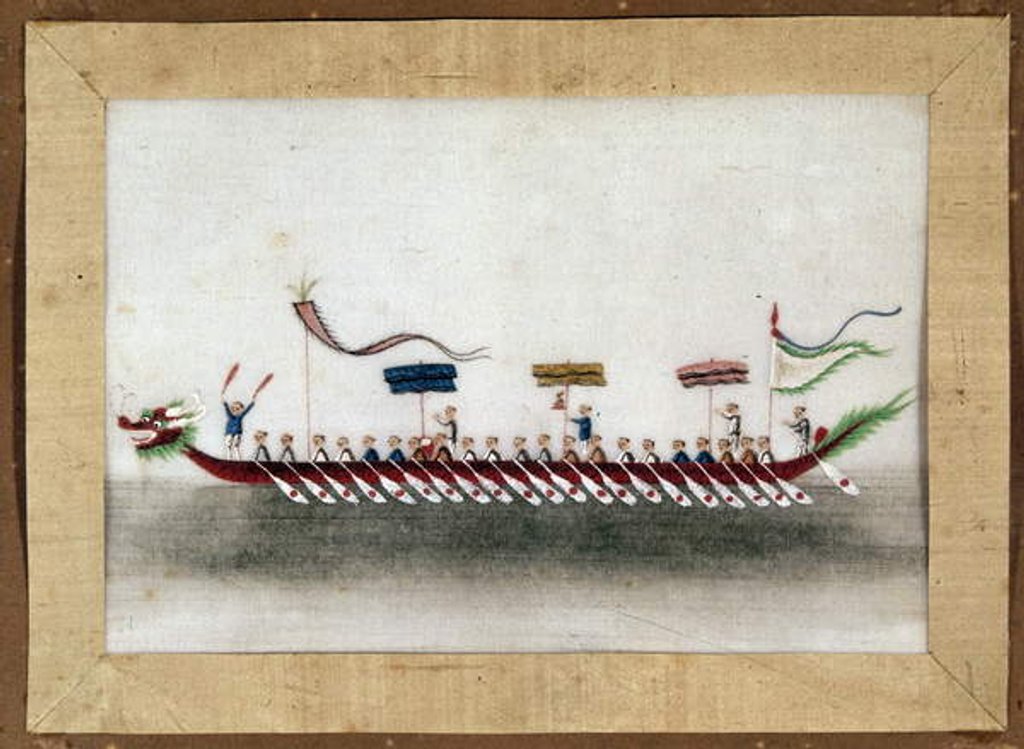 Detail of Chinese junk of the Great Zheng He or Hajji Mahmud Chinese eunuch and marine explorer. Detail of photo ROEK0015. by Anonymous