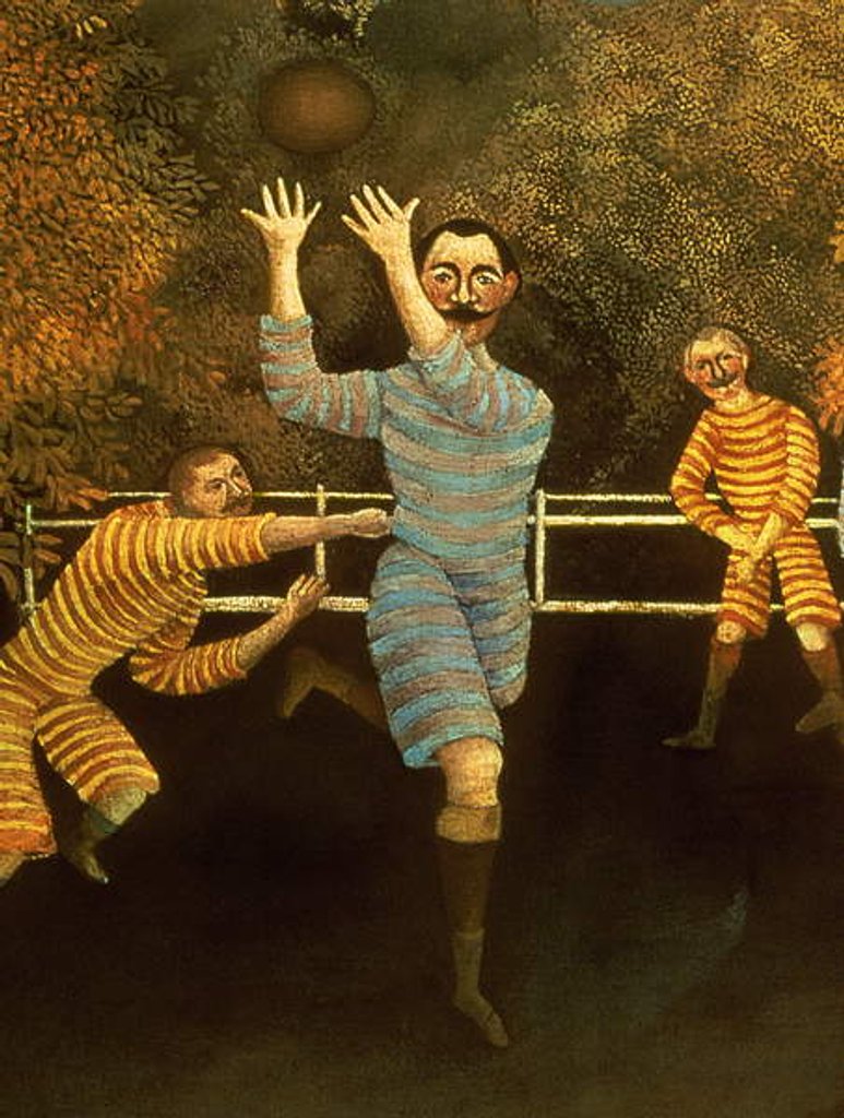 Detail of The Football players, 1908 by Henri J.F. Rousseau