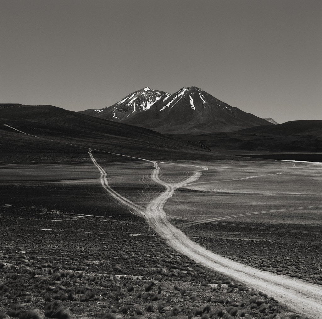 Detail of Dirt Road Leading to Mountains by Anonymous