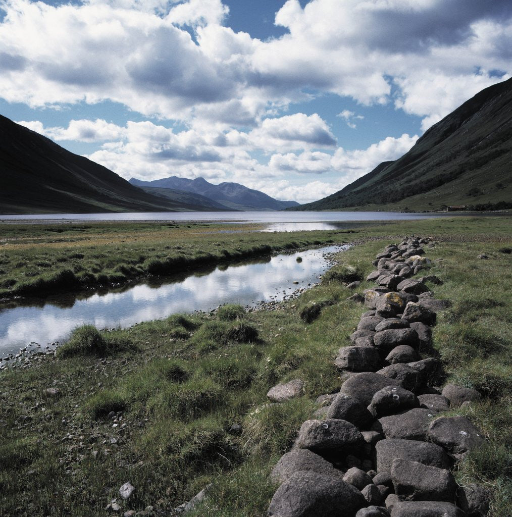 Detail of Stacked Stone Wall near Loch Etive by Corbis