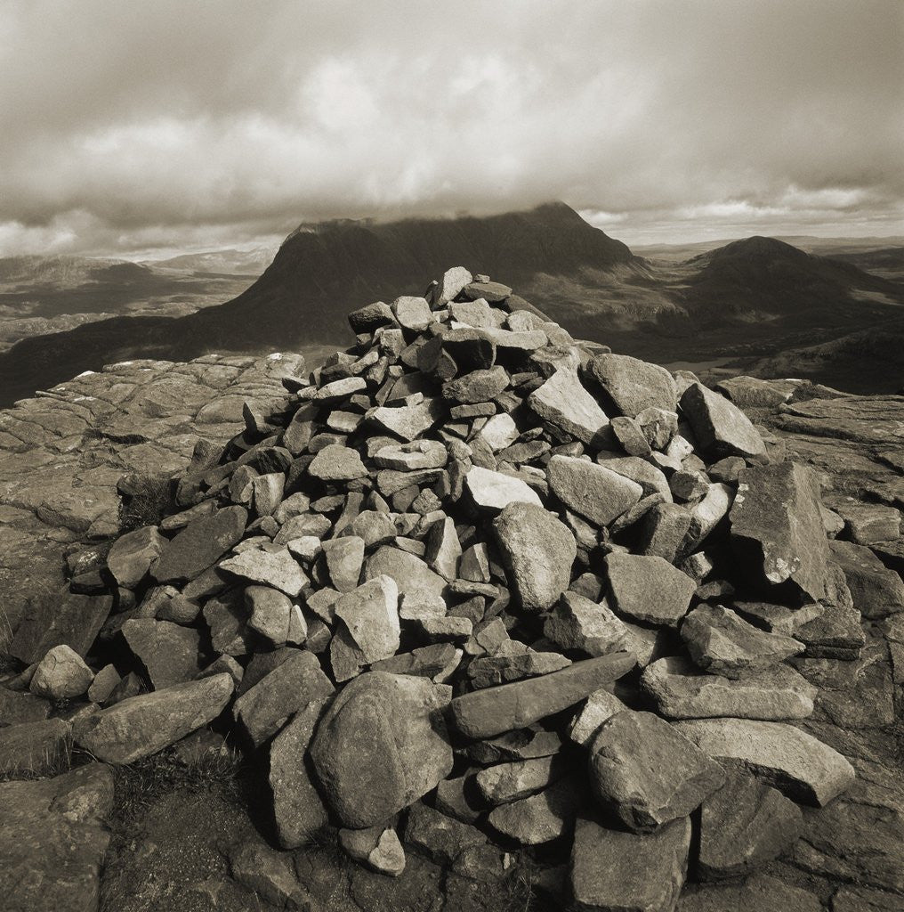 Detail of Pile of Rocks at Summit of Stac Pollaidh by Corbis