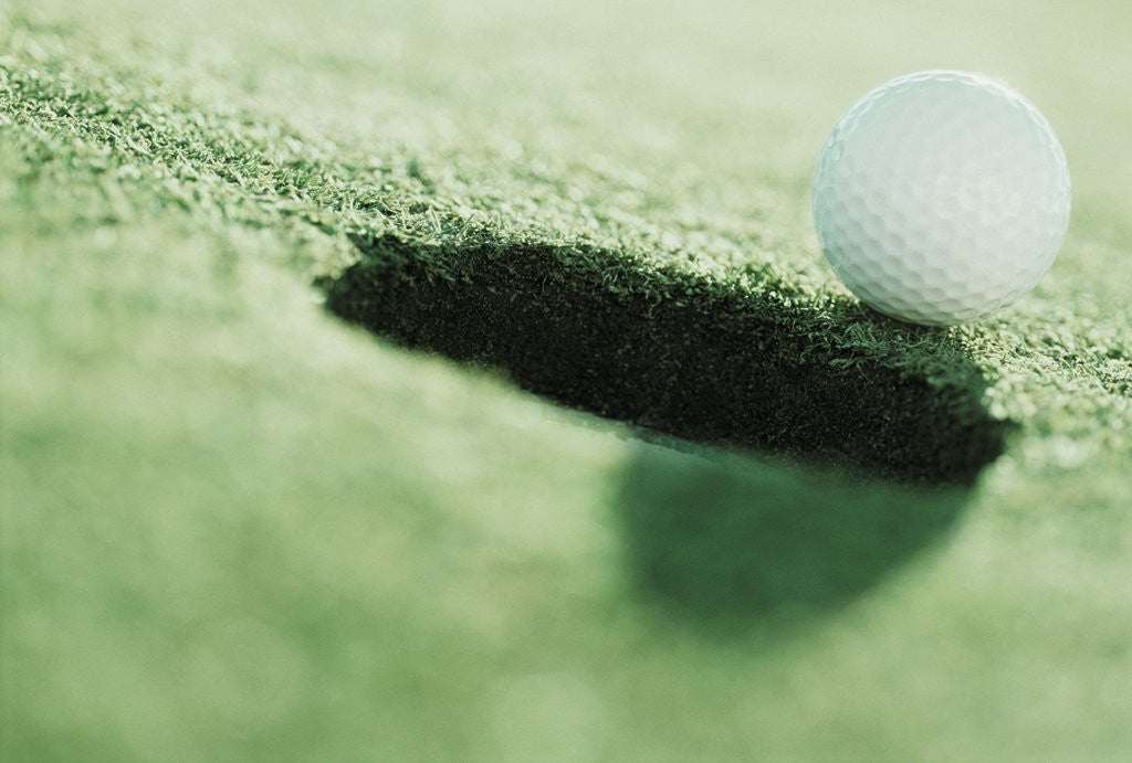 Detail of Golf Ball on the Edge of the Hole by Anonymous