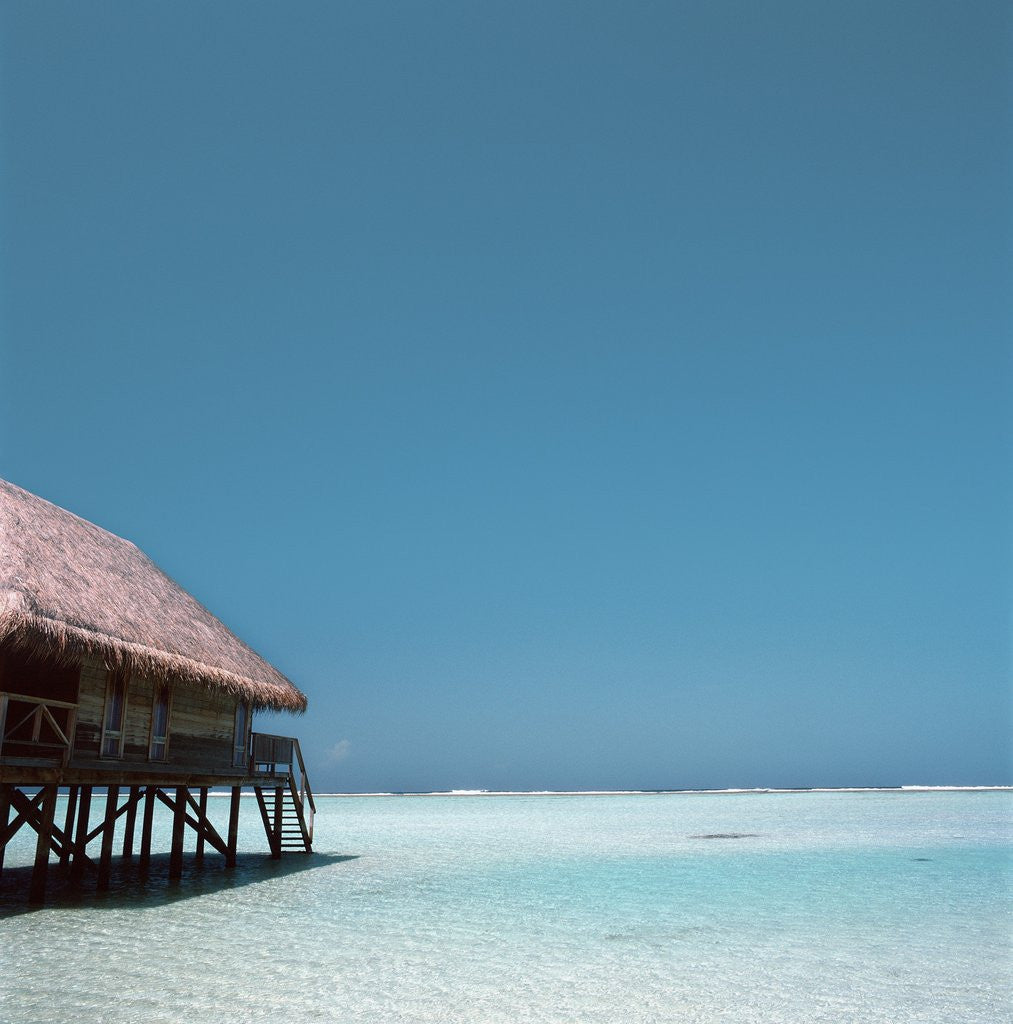 Detail of Beach Hut Over Shallow Water by Anonymous