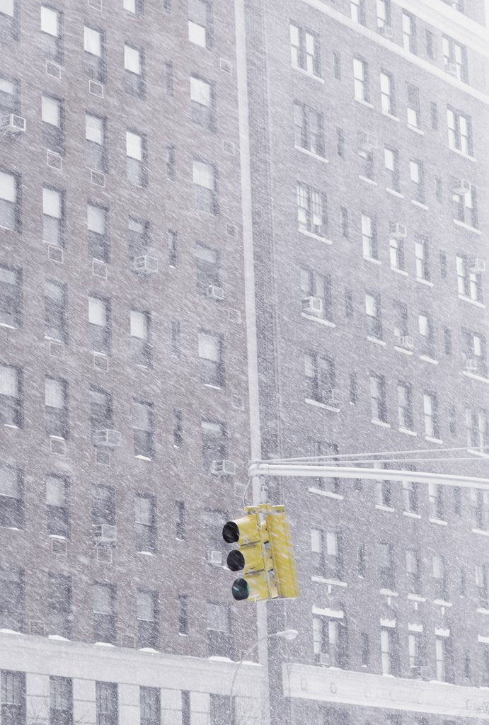 Detail of Urban Snow Scene by Anonymous