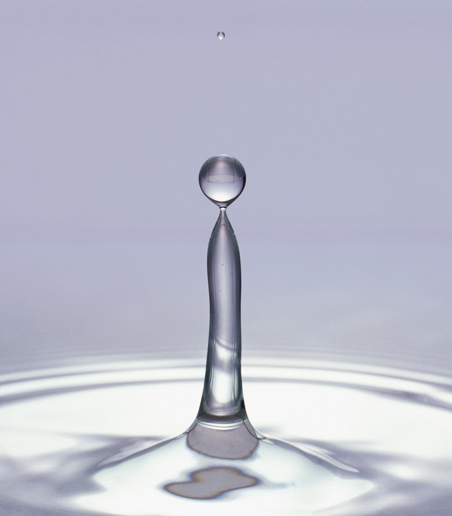 Detail of Droplet of Water and Ripple by Corbis