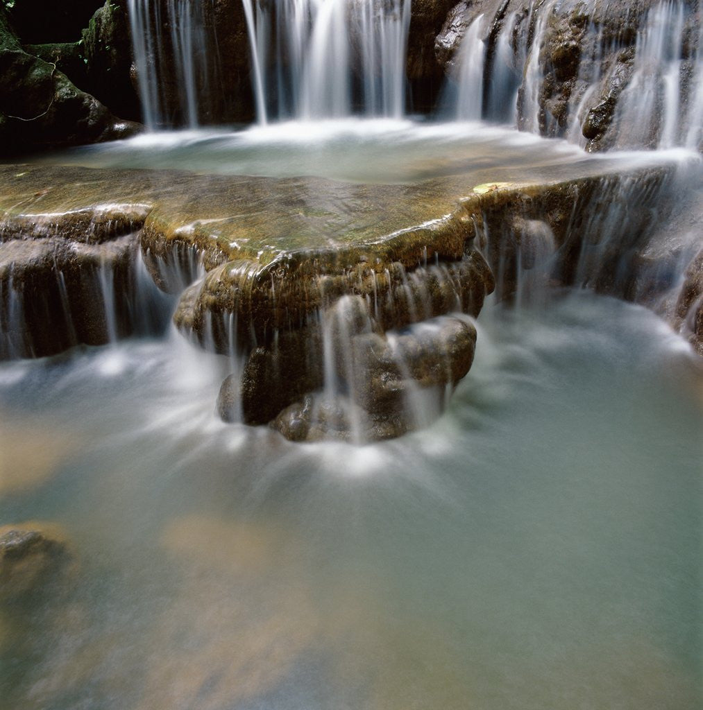Detail of Cascading Waterfall by Corbis