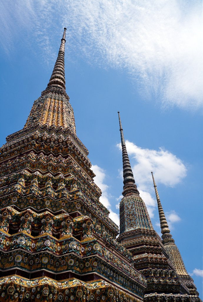 Detail of Temple Spires Bangkok Thailand by Anonymous