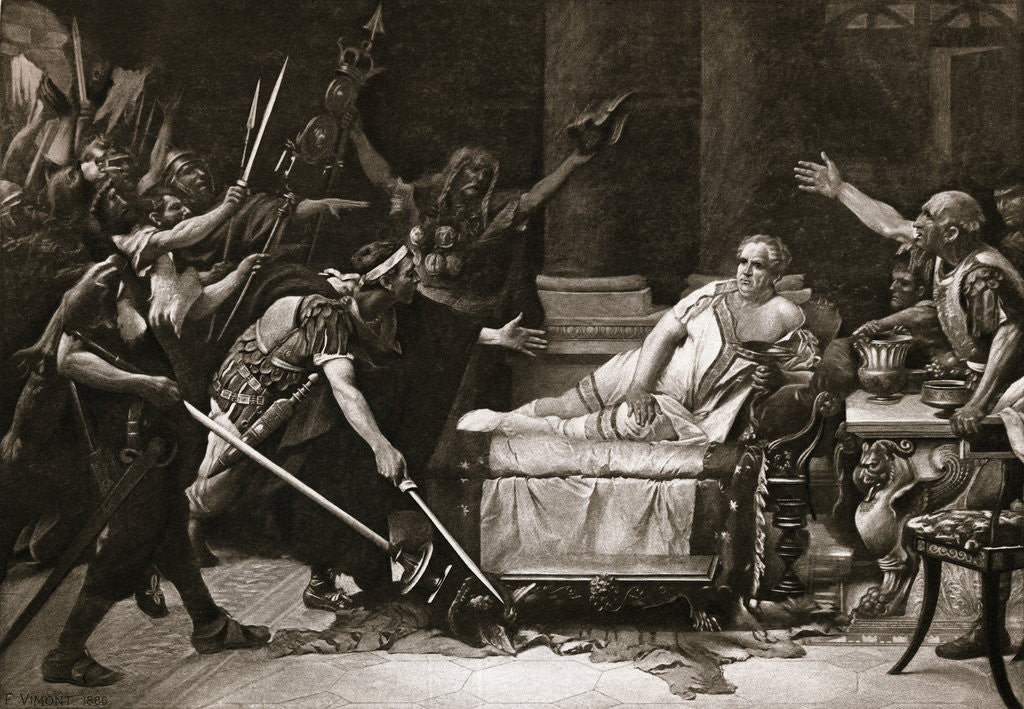 Detail of Roman Emperor Threatened by Soldiers by Anonymous