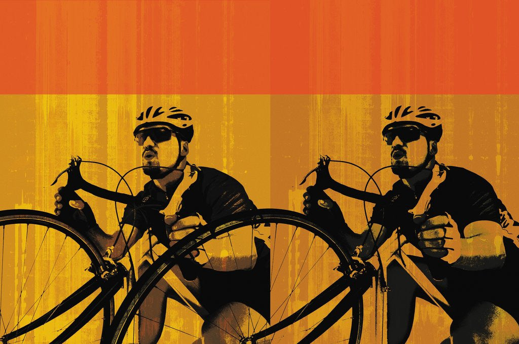 Detail of Bike racers by Anonymous