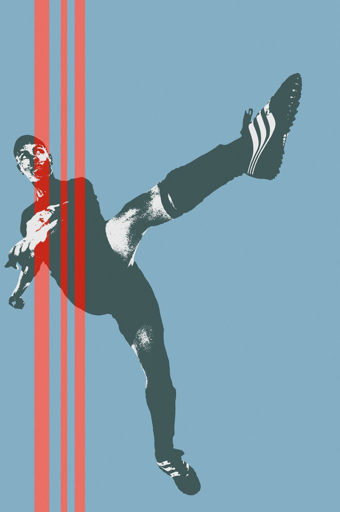 Detail of Soccer player by Anonymous