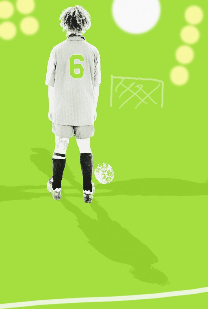 Detail of Focus on soccer by Anonymous