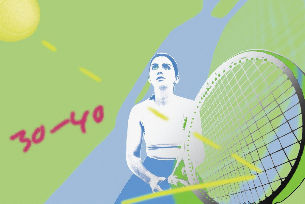 Detail of Tennis match by Anonymous