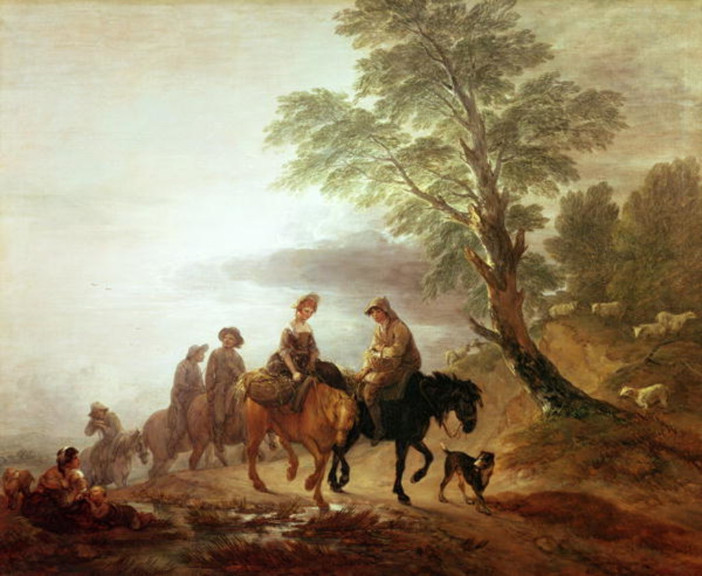 Detail of Peasants going to Market: Early Morning, 1770 by Thomas Gainsborough