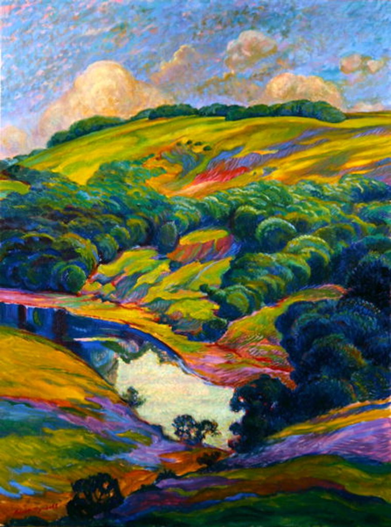 Detail of View of the Arun, Sussex by Robert Tyndall