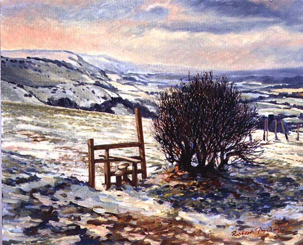 Detail of Sussex Stile, Winter, 1996 by Robert Tyndall