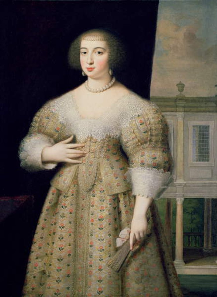 Detail of Portrait of Anne of Austria by Louis Ferdinand Elle