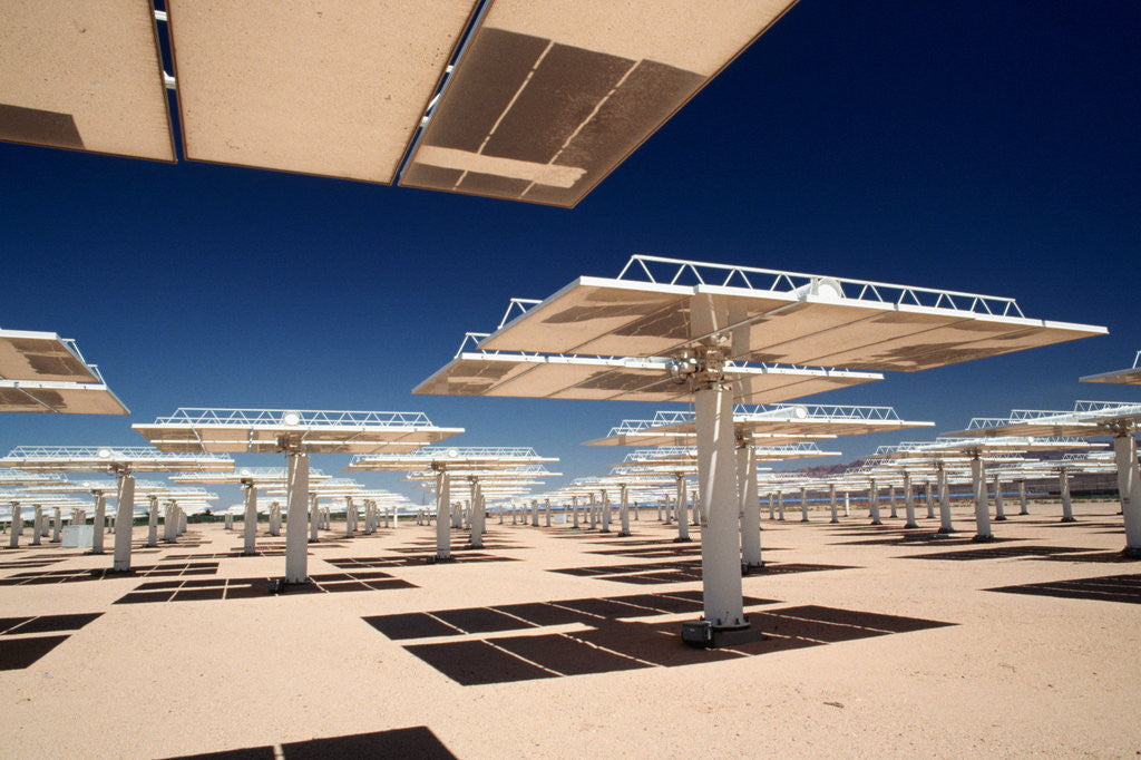 Detail of Solar Power Reflectors at Solar Power Plant by Anonymous
