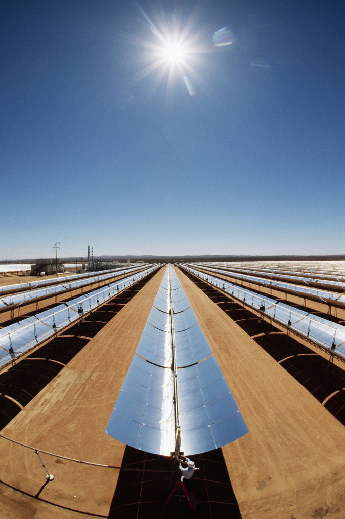 Detail of Technician at Solar Power Plant by Anonymous