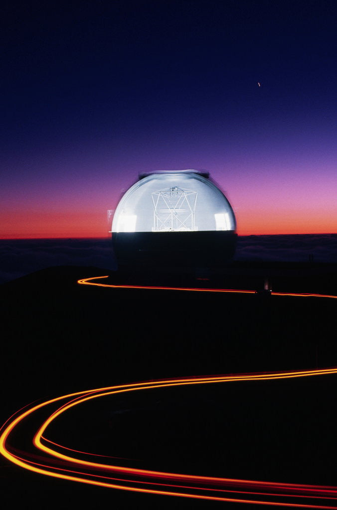 Detail of Keck Telescope at Sunset by Anonymous