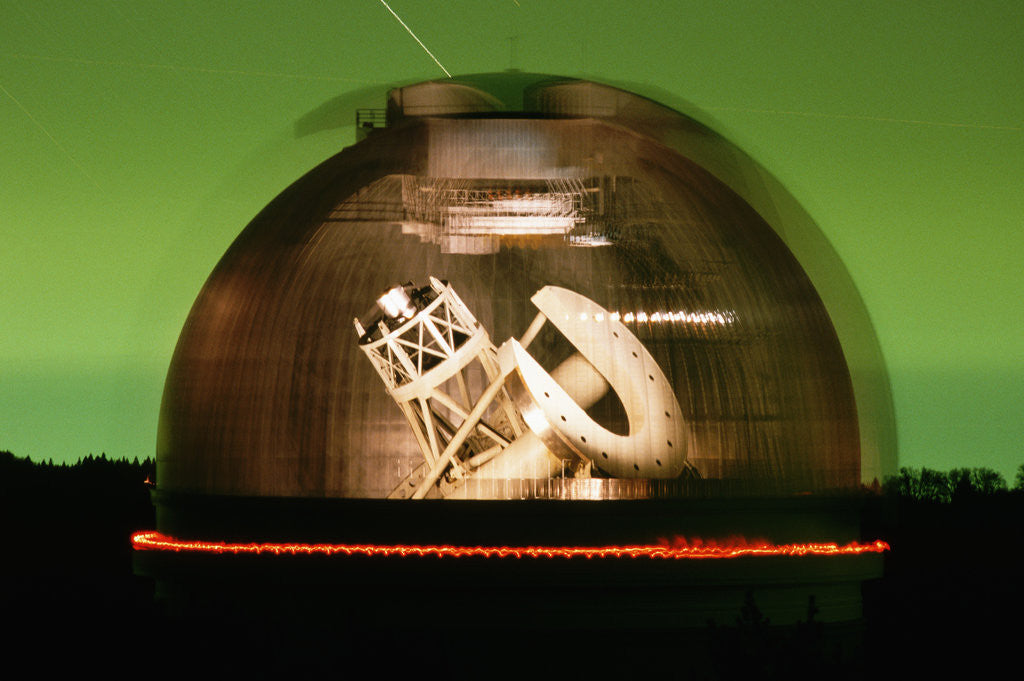 Detail of Hale Telescope Inside Palomar Observatory by Corbis