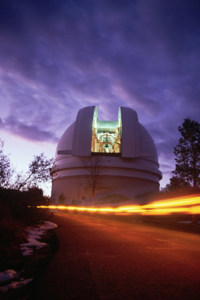 Detail of Hale Telescope Inside Its Dome by Anonymous