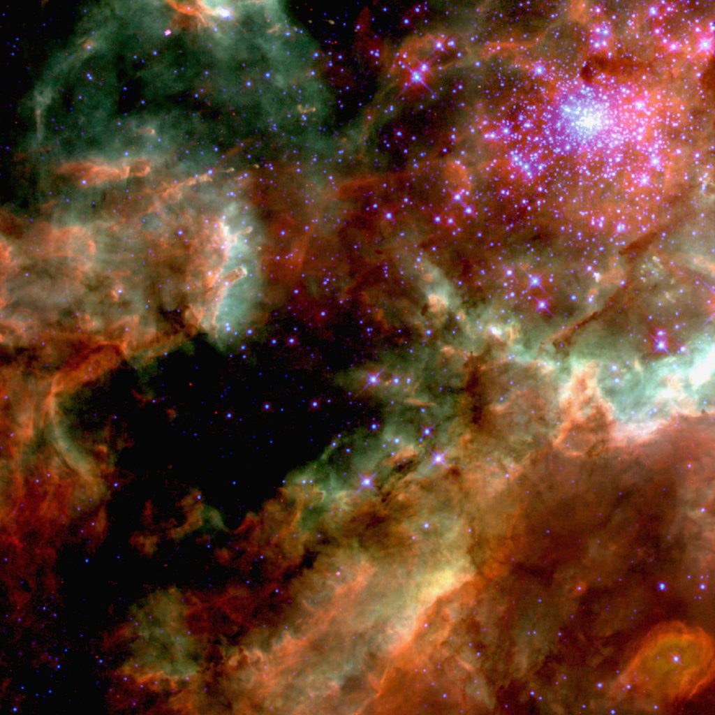 Detail of Cluster in Large Magellanic Cloud by Anonymous