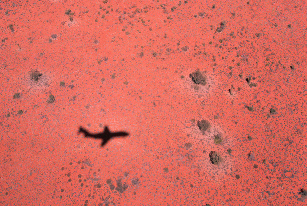 Detail of Jet Shadow on a Desert by Anonymous