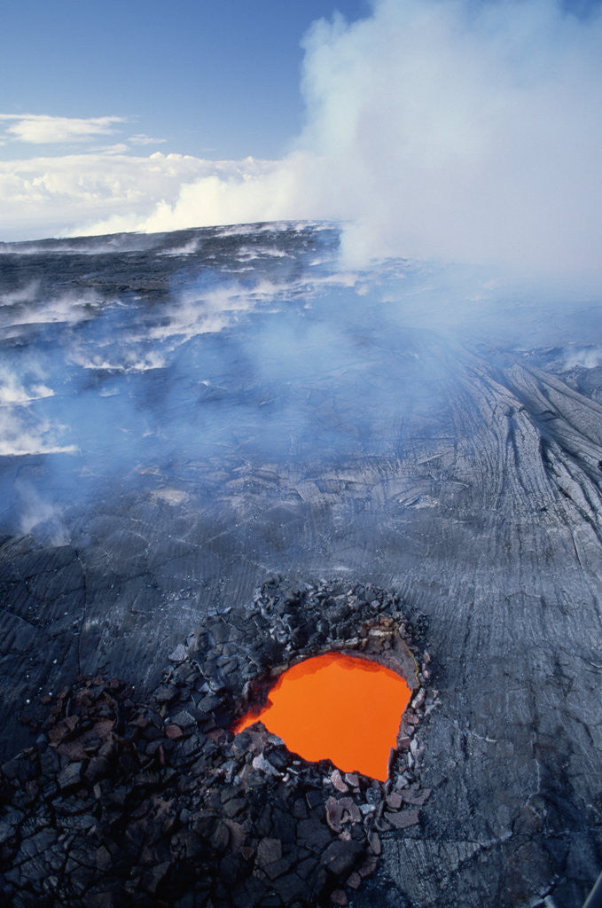 Detail of Volcanic Skylight Near Kilauea by Anonymous