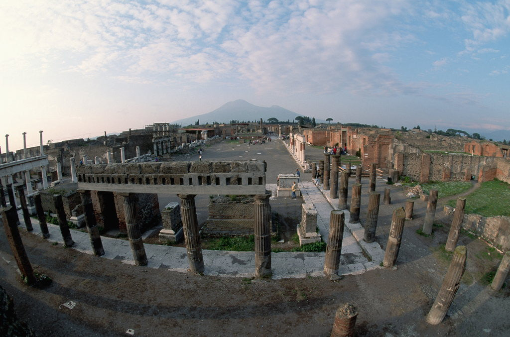 Detail of Pompeii and Vesuvius by Anonymous