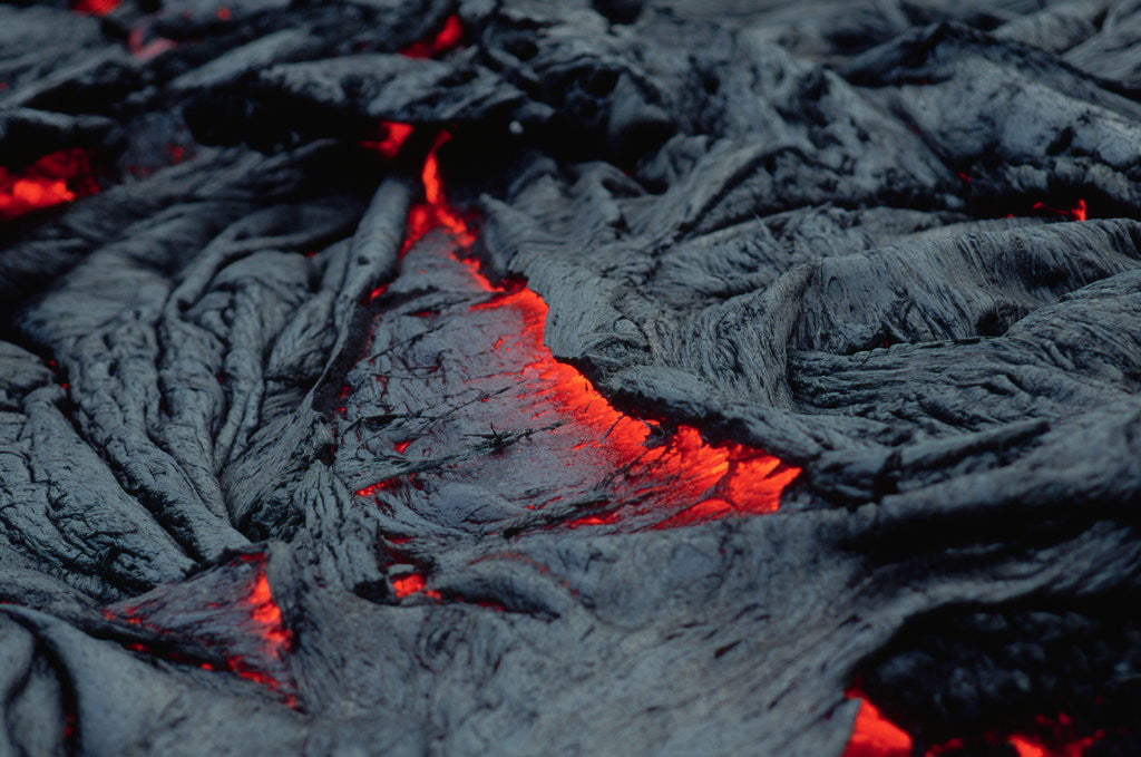 Detail of Cooling Lava in Hawaii by Anonymous