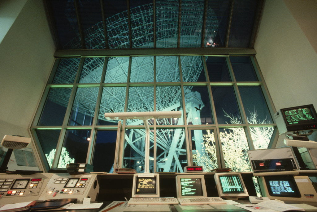 Detail of Control Room of a Radio Telescope in Germany by Anonymous
